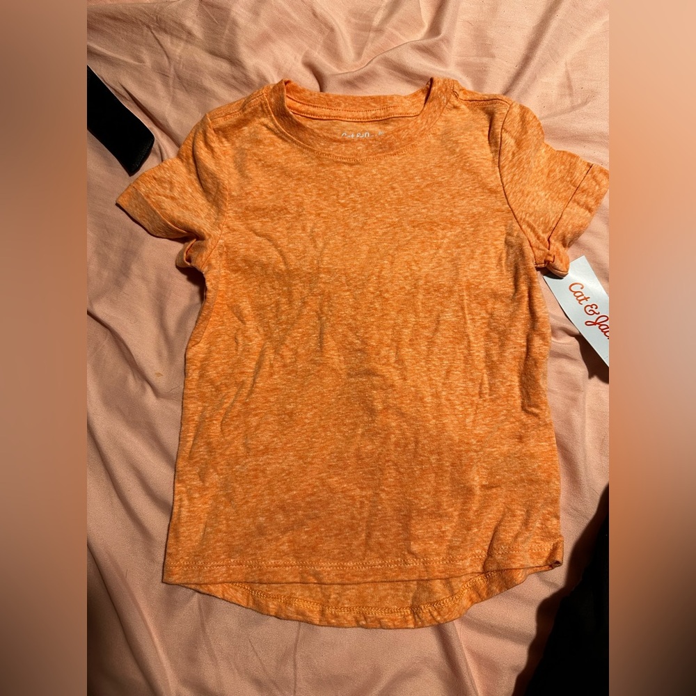 3T kids orange t-shirt